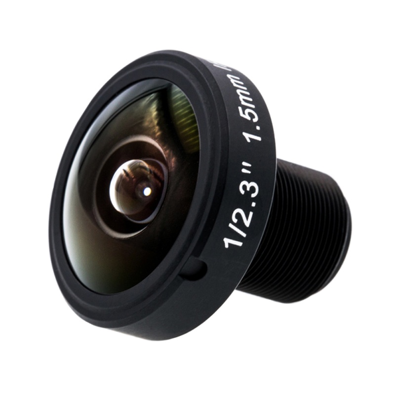 1/2.3" F2.8 1.5mm Wide Angle 180D Fisheye Lens 10MP M12 for GoPro Hero 4 3 Xiaomi Yi 4K Replace